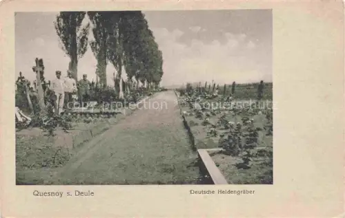 AK / Ansichtskarte Quesnoy--sur-Deule LILLE 59 Nord Deutsche Heldengraeber Kriegs-Erinnerungskarte