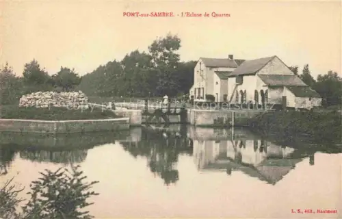 AK / Ansichtskarte Pont-sur-Sambre Avesnes-sur-Helpe 59 Nord Ecluse de Quartes