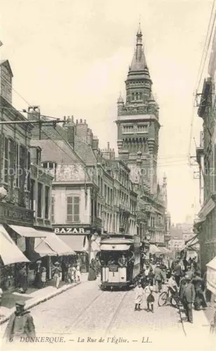 AK / Ansichtskarte DUNKERQUE Duenkirchen 59 Nord Rue de l'Eglise