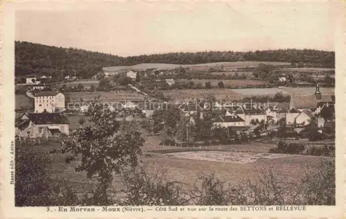 AK / Ansichtskarte Moux-en-Morvan Chateau-Chinon 58 Nievre Vue panoramique sur la Route des Settons et Bellevue