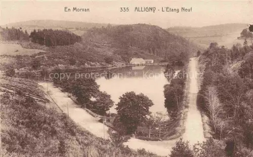 AK / Ansichtskarte Alligny-en-Morvan Chateau-Chinon 58 Nievre Panorama Etang Neuf