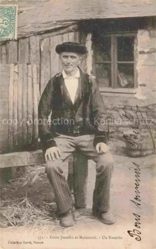 AK / Ansichtskarte Josselin Pontivy 56 Morbihan Un Notable