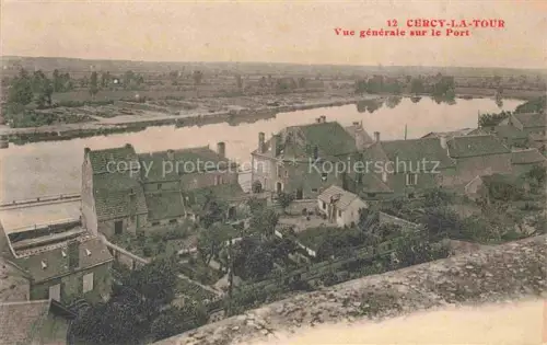 AK / Ansichtskarte Cercy-la-Tour Chateau-Chinon 58 Nievre Vue générale sur le port