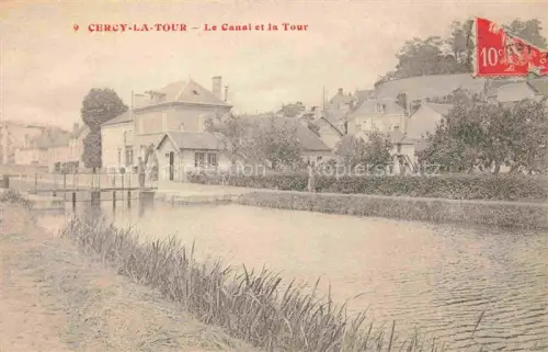 AK / Ansichtskarte Cercy-la-Tour Chateau-Chinon 58 Nievre Le Canal et la Tour