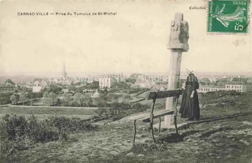 AK / Ansichtskarte Carnac -Ville Lorient 56 Morbihan Vue panoramique prise du Tumulus de St. Michel