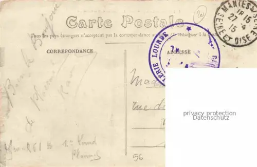 AK / Ansichtskarte Ploermel VANNES 56 Morbihan Vue panoramique du lac et de la cascade Feldpost