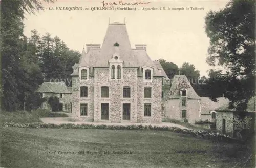 AK / Ansichtskarte La Villequeno Quelneuc VANNES 56 Morbihan Château Appartient à M. le Marquis de Talbouet