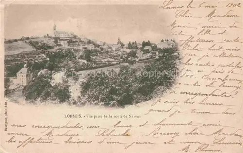 AK / Ansichtskarte Lormes Clamecy 58 Nievre Vue panoramique prise de la Route de Narvan