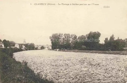AK / Ansichtskarte CLAMECY 58 Nievre Le Flottage à bûches perdues sur l'Yonne