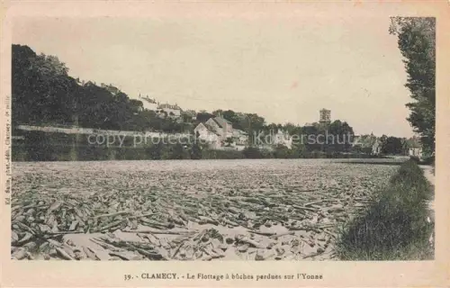 AK / Ansichtskarte CLAMECY 58 Nievre Le Flottage à bûches perdues sur l'Yonne