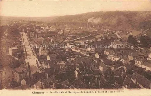 AK / Ansichtskarte CLAMECY 58 Nievre Vue générale et Montagnes de Sembert prise de la Tour St. Martin
