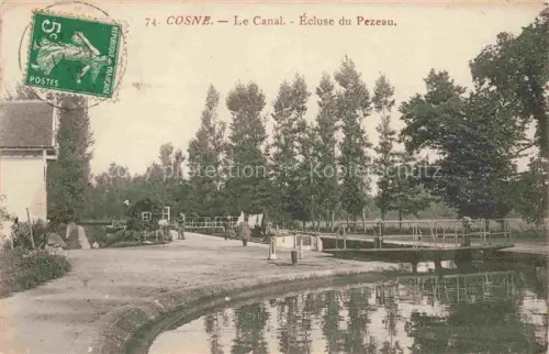 AK / Ansichtskarte COSNE -Cours-sur-Loire 58 Nievre Le Canal Ecluse du Pezeau