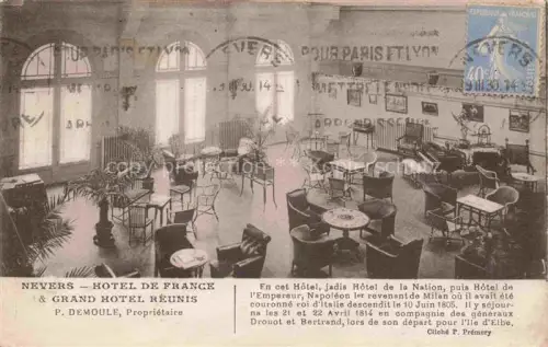AK / Ansichtskarte NEVERS 58 Nievre Hôtel de France et Grand Hôtel Réunis Restaurant