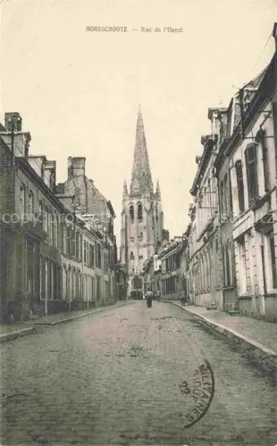 AK / Ansichtskarte Hondschoote Dunkerque 59 Nord Rue de l'Ouest