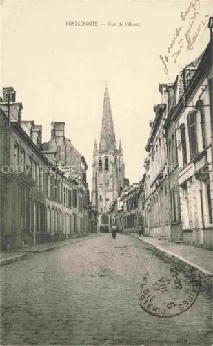 AK / Ansichtskarte Hondschoote Dunkerque 59 Nord Rue de l'Ouest