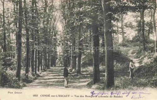 AK / Ansichtskarte Conde-sur-l Escaut Valenciennes 59 Nord Vue des remparts Chemin de Ronde