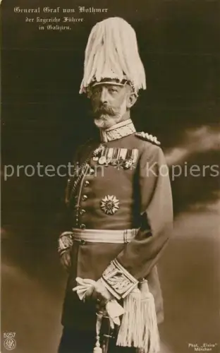 AK / Ansichtskarte Galizien Ukraine Ukraina WK1 General Graf von Bothmer Portrait Foto