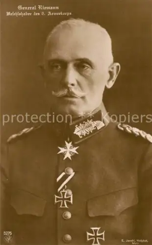 AK / Ansichtskarte Militaria Stab Generaele von Riemann Eisernes Kreuz
