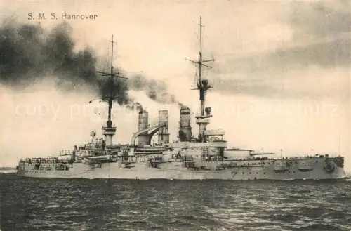 AK / Ansichtskarte Militaria Marine SMS Hannover Kreuzer