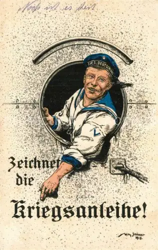 AK / Ansichtskarte Stoewer Willy Tegel Kuenstlerlitho Matrose Marine