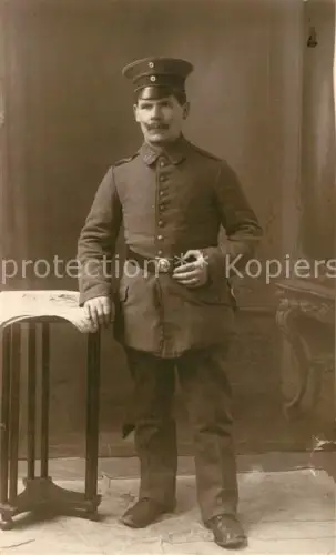 AK / Ansichtskarte Nowo Miodowa Warsaw Warschau PL WK1 Foto Soldat