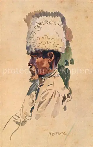 AK / Ansichtskarte BITTERLICH H. Kuenstlerkarte WK1 Sibirischer Mohammedaner POW Gefengenenlager