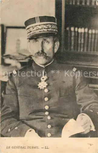 AK / Ansichtskarte Militaria France  WK1 General Dubail