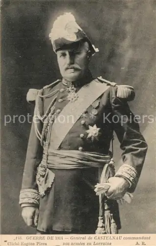 AK / Ansichtskarte Militaria France  WK1 General Castelnau