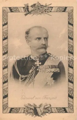 AK / Ansichtskarte Militaria France  WK1 general von Francois