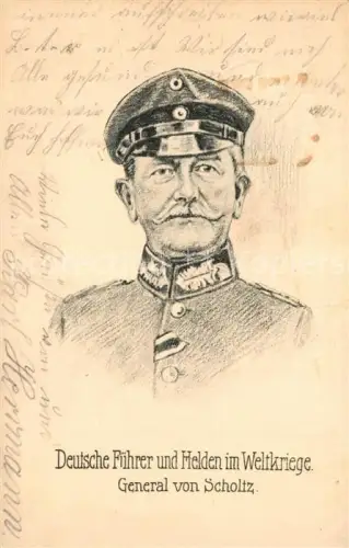 AK / Ansichtskarte Militaria Stab Generaele Deutschland General von Scholtz