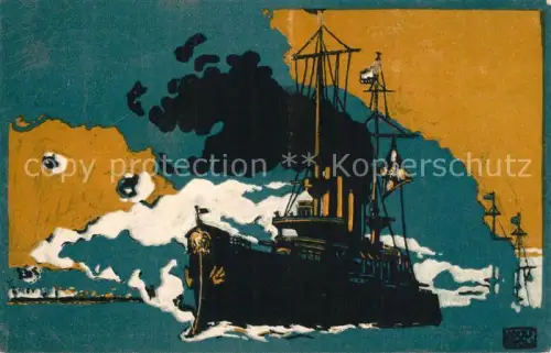 AK / Ansichtskarte Militaria Marine WK1 Pionier Bataillon Kuenstler-PK