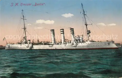 AK / Ansichtskarte Militaria Marine SMS Berlin Kreuzer