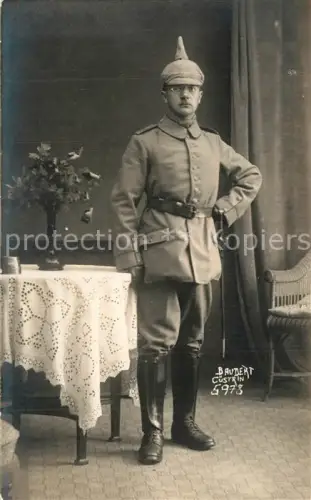 AK / Ansichtskarte Cuestrin-Neustadt Kuestrin Ostbrandenburg Kostrzyn PL WK1 Pionier Foto Portrait 