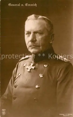 AK / Ansichtskarte Militaria Stab Generaele General von Emmich Eisernes Kreuz