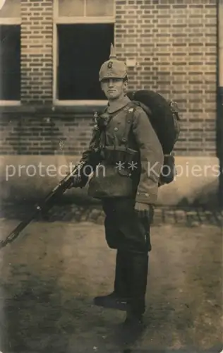 AK / Ansichtskarte 006 Regiment Bayern 006 Infanterie Amberg WK1 Soldat in Montour 