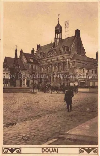 AK / Ansichtskarte DOUAI 59 Nord Marktplatz Brunnen