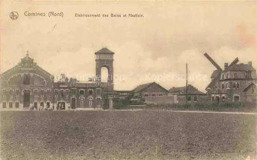 AK / Ansichtskarte Comines LILLE 59 Nord Etablissement des Bains et Abattoir