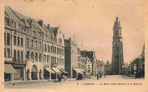 AK / Ansichtskarte CAMBRAI 59 Nord Le Mail Saint-Martin et le Beffroi