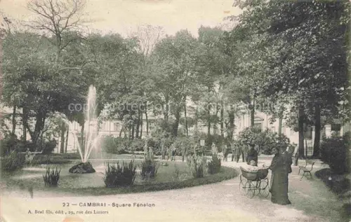 AK / Ansichtskarte CAMBRAI 59 Nord Square Fénelon Fontaine