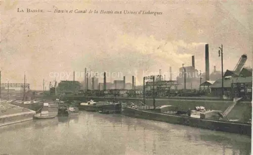 AK / Ansichtskarte LA BAssEE  LILLE 59 Nord Bassin et Canal de la Bassée aux Usines d'Isebergues