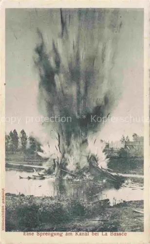 AK / Ansichtskarte LA BAssEE  LILLE 59 Nord Eine Sprengung am Kanal
