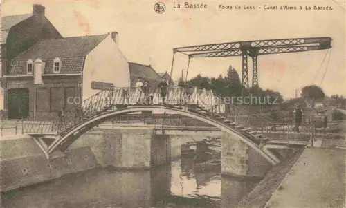 AK / Ansichtskarte LA BAssEE  LILLE 59 Nord Route de Lens Canal d'Aires