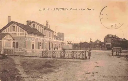 AK / Ansichtskarte Aniche DOUAI 59 Nord La Gare Bahnhof