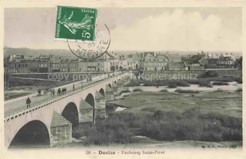AK / Ansichtskarte Decize NEVERS 58 Nievre Vue panoramique Faubourg Saint-Privé Pont