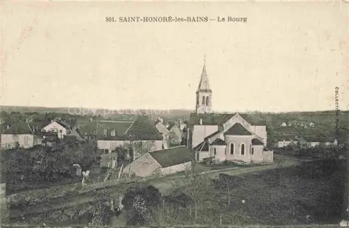 AK / Ansichtskarte Saint-Honore-les-Bains Le Bourg Eglise