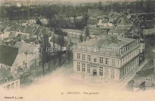 AK / Ansichtskarte Bergues Dunkerque 59 Nord Vue générale Feldpost