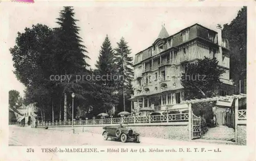 AK / Ansichtskarte Tesse-la-Madeleine ALENCON 61 Orne Hôtel Bel Air Architect A. Médan