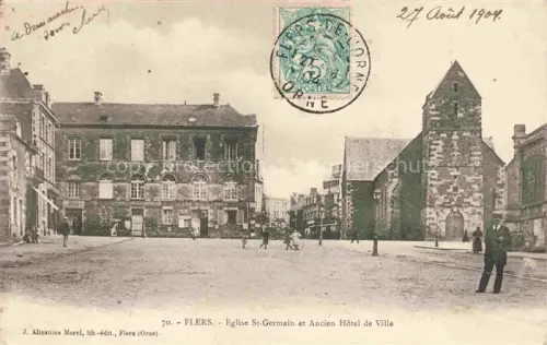 AK / Ansichtskarte Flers-de-l-Orne Argentan 61 Orne Eglise St. Germain et ancien Hôtel de Ville