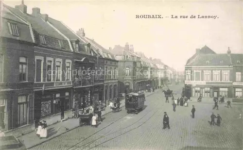 AK / Ansichtskarte ROUBAIX 59 Nord Rue de Lannoy Tram