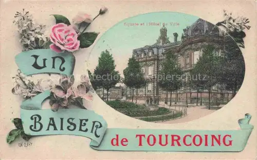 AK / Ansichtskarte TOURCOING LILLE 59 Nord Square et Hôtel de Ville